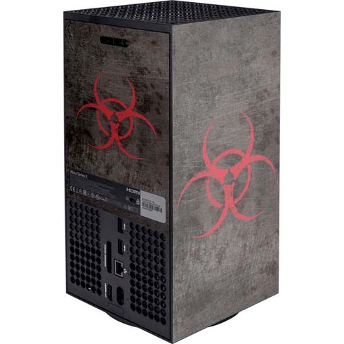 Biohazard Red XBox Series X Digital Edition Console Skin